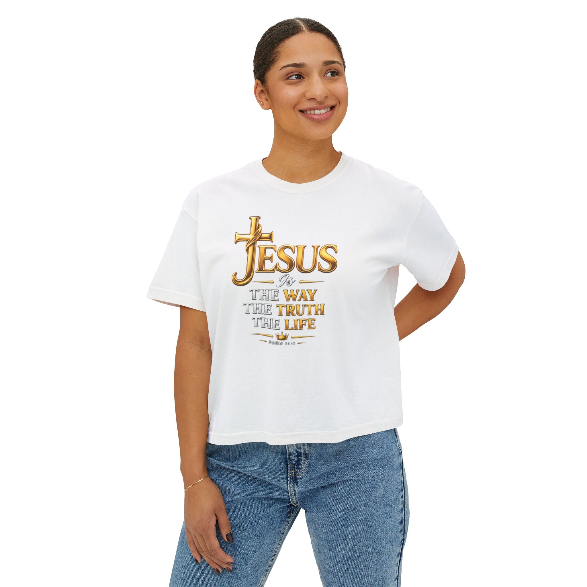 Jesus Is The Way Women's Boxy Tee | John 14:6