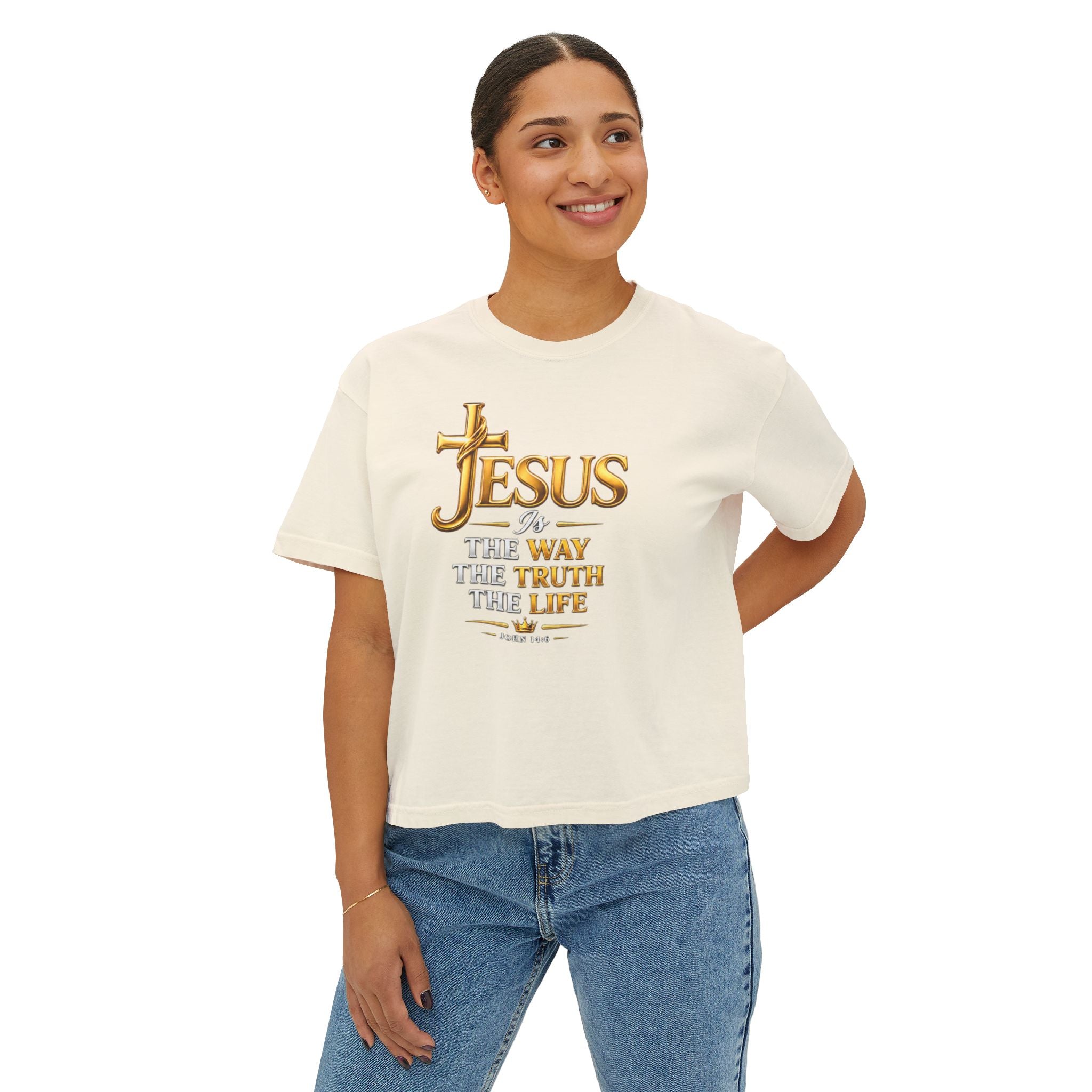 Jesus Is The Way Women's Boxy Tee | John 14:6