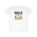 Walk by Faith T-Shirt — 2 Corinthians 5:7 Inspirational Tee
