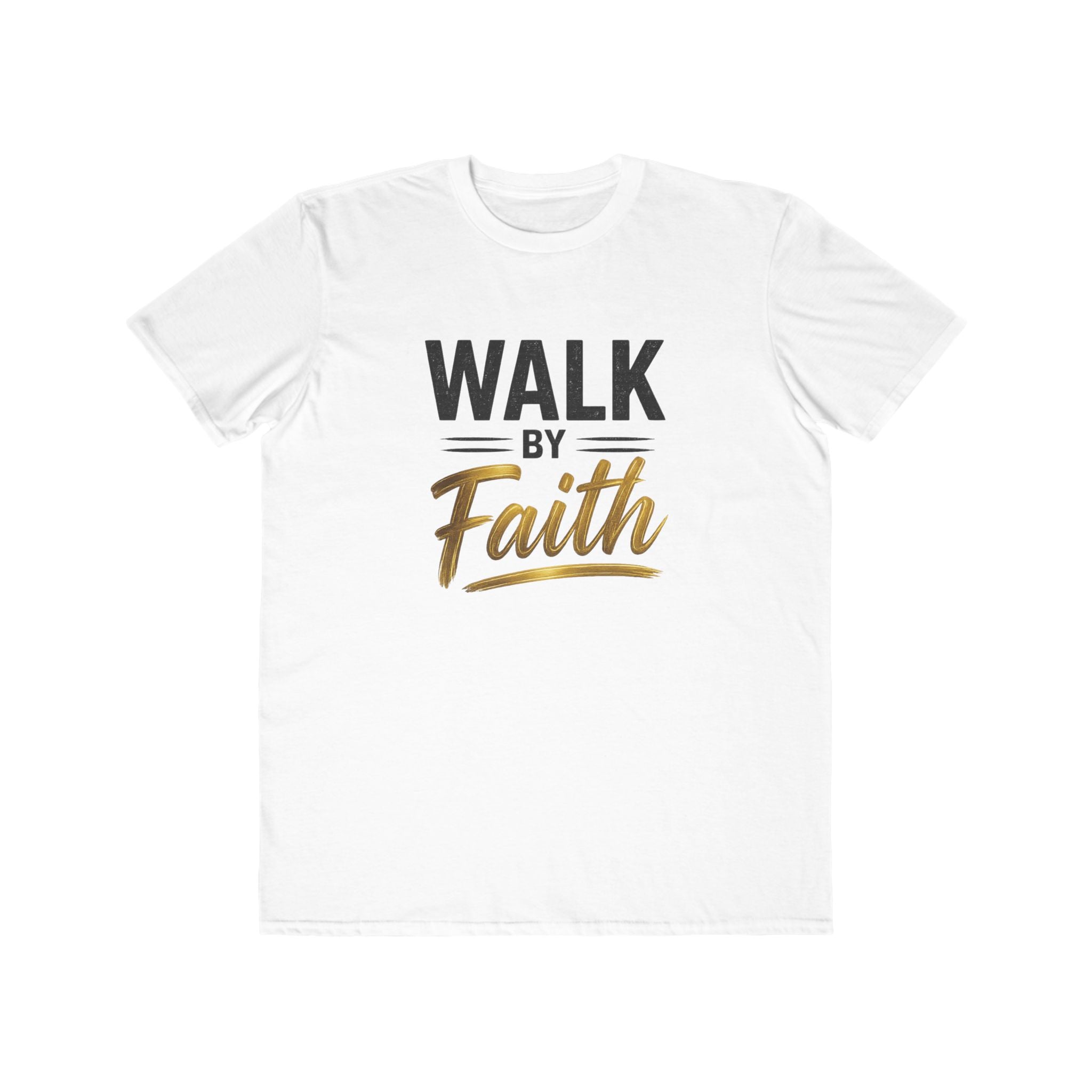 Walk by Faith T-Shirt — 2 Corinthians 5:7 Inspirational Tee