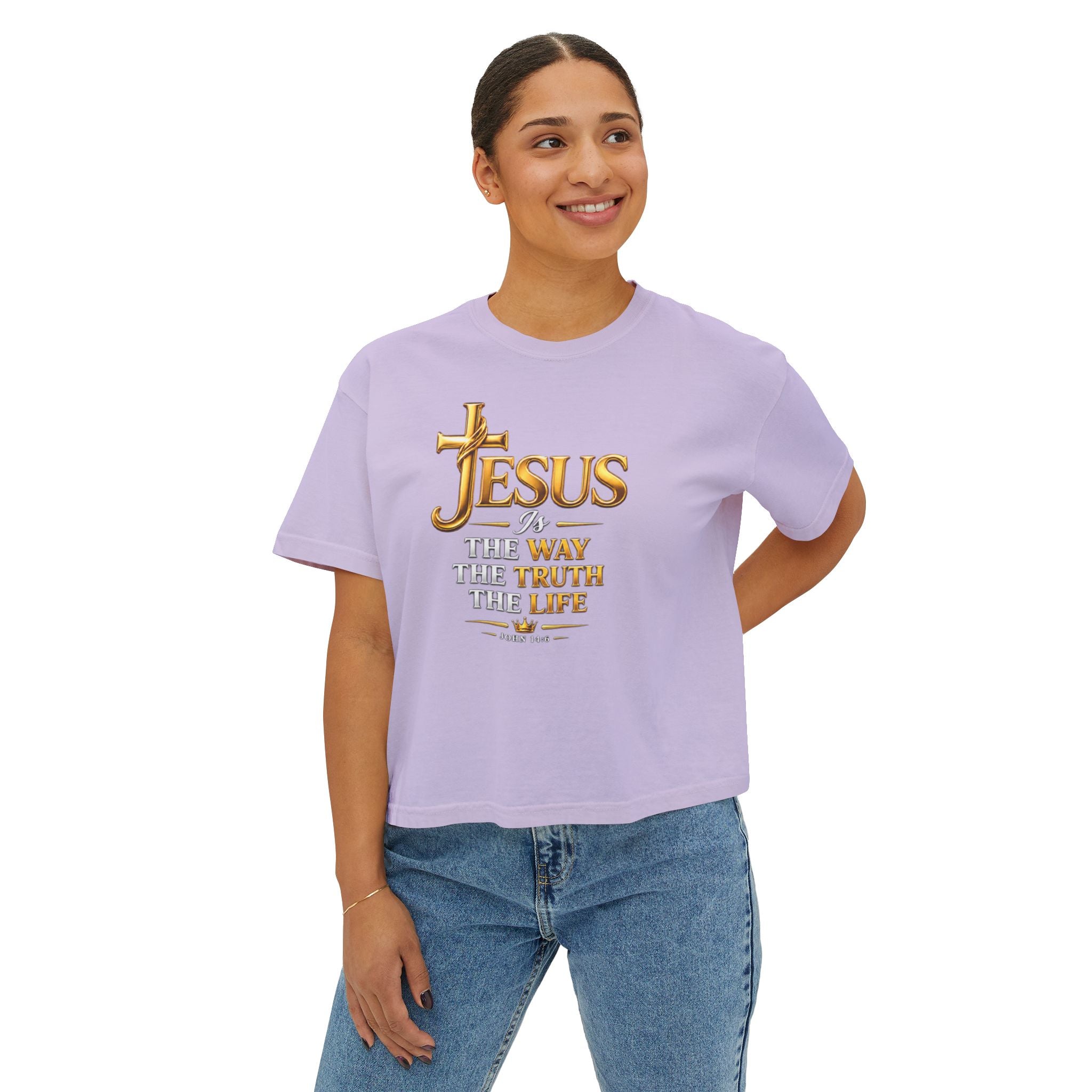 Jesus Is The Way Women's Boxy Tee | John 14:6
