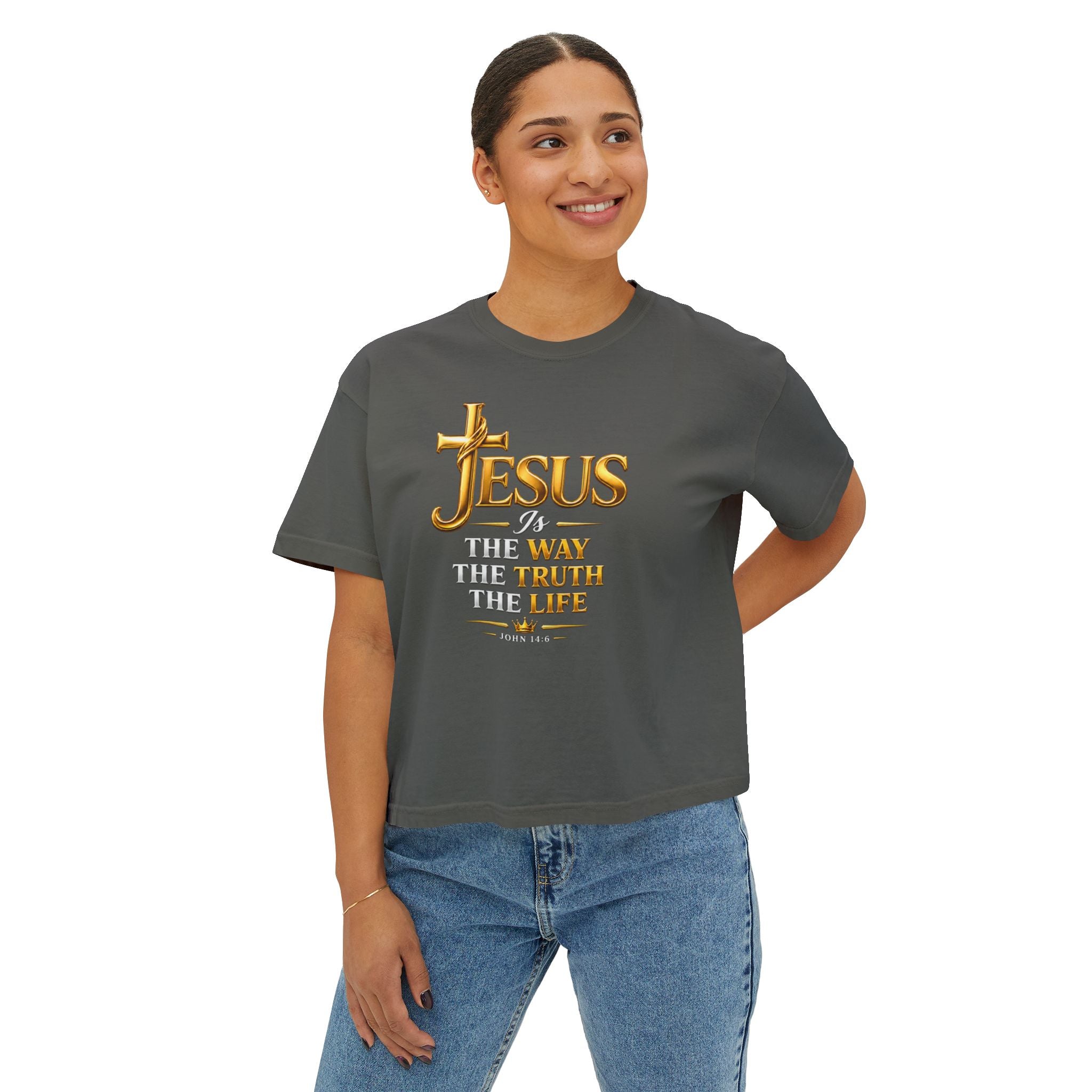 Jesus Is The Way Women's Boxy Tee | John 14:6